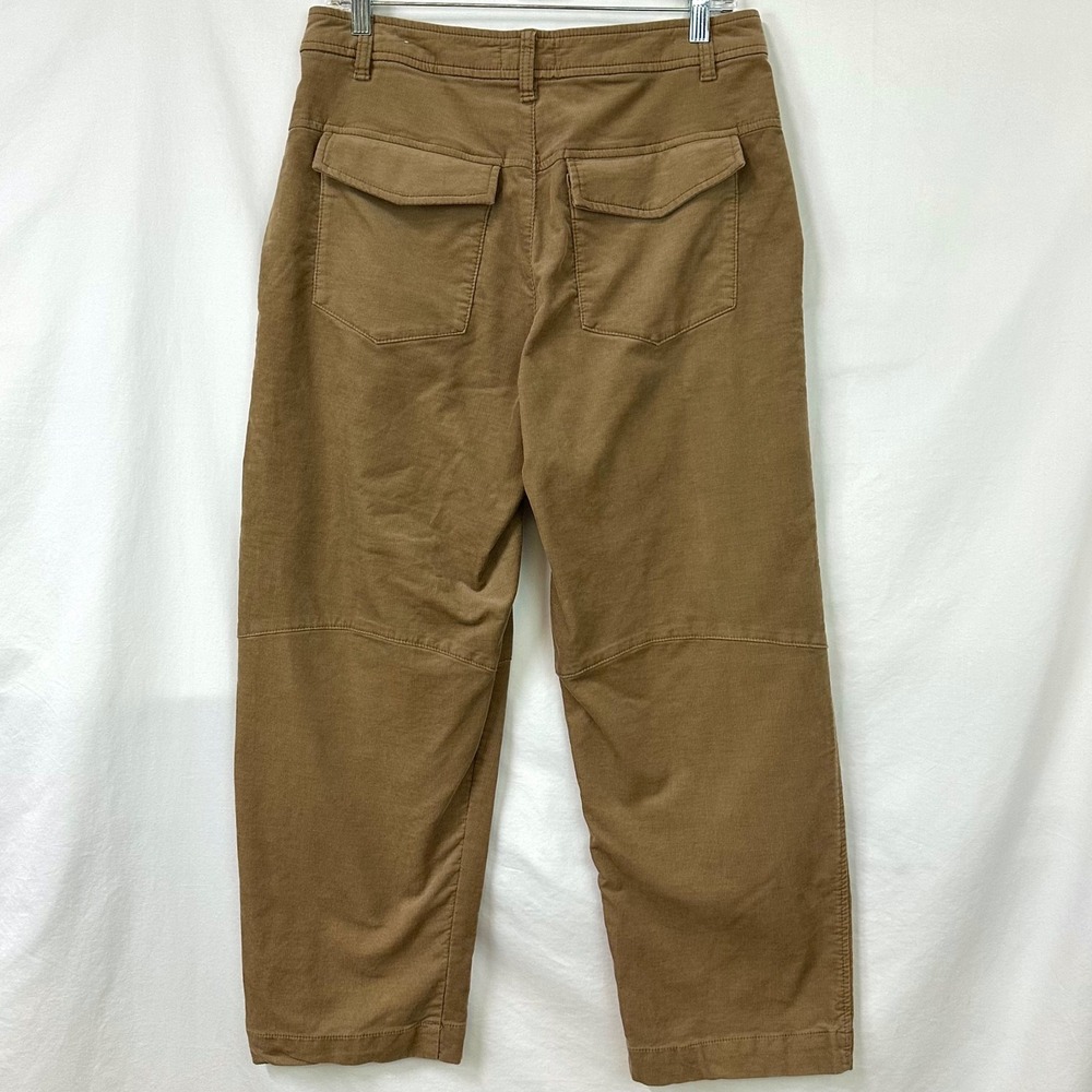 KUT FROM THE KLOTH Brown Corduroy Kaya Cropped Wide Leg Pants Women's 8 Utility - Picture 4 of 7